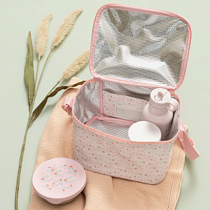 Бутылка-термос для напитков Fresk "Цветочная Лужайка", молочная, 350 мл